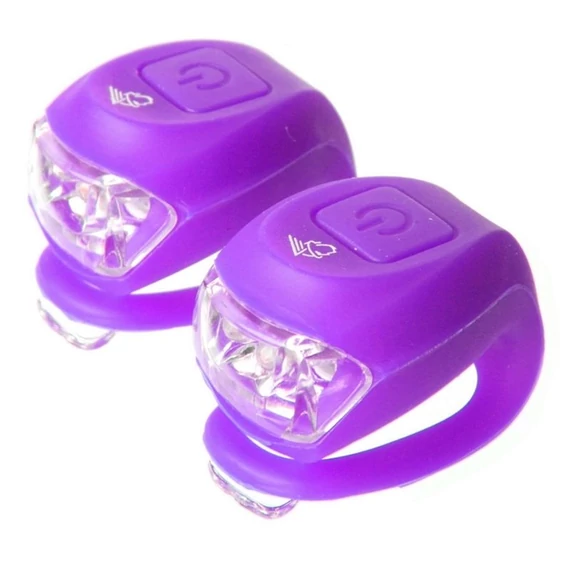 Lámpa Velotech 2LED villogó lila