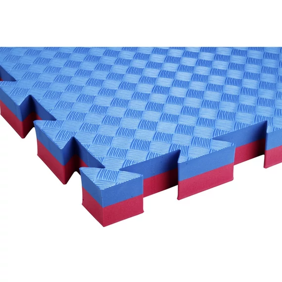 Puzzle szőnyeg Trendy Double Competition Judo 100x100x4 cm piros-kék
