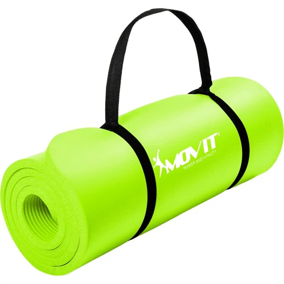 Fitnesz szőnyeg MOVIT 183x60x1 cm lime