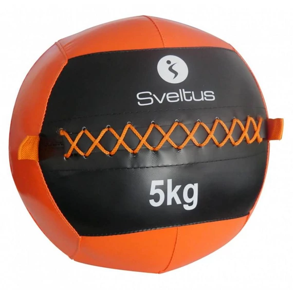 Wall ball Sveltus 5 kg fekete-narancs