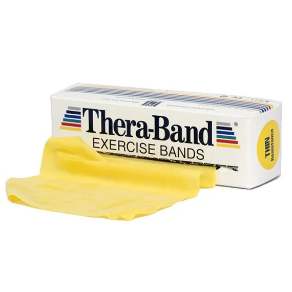 Gumiszalag Thera-Band sárga 5,5 m gyenge