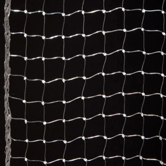 Madárháló nylon, 18x18 mm, csomózott széleken erősített, olasz