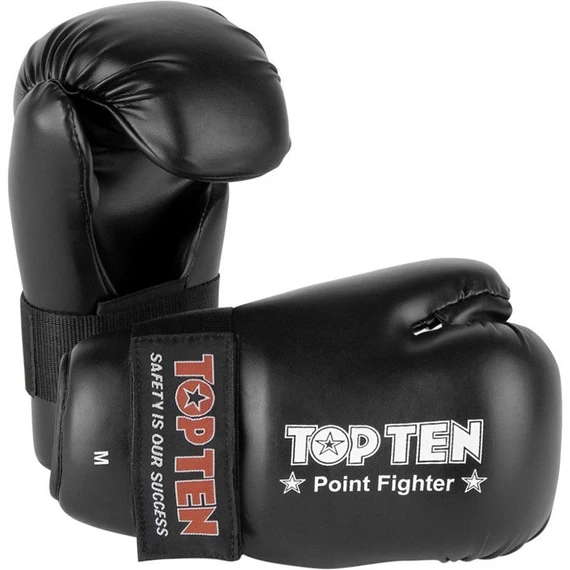 Boxkesztyű Top Ten Point Fighter WAKO fekete