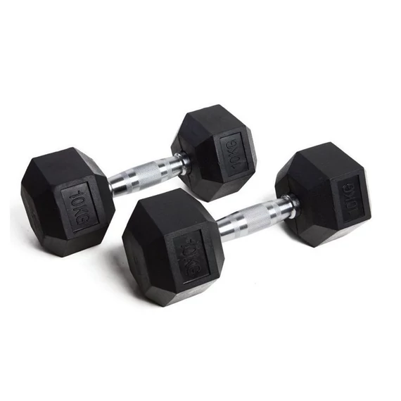 Hatszögletű kézisúlyzó Amaya 2x5 kg