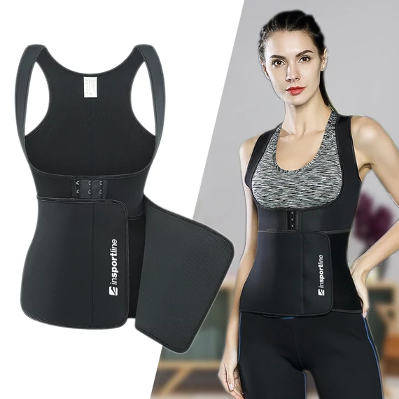 Fitness fűző inSPORTline Corbeam [fekete]