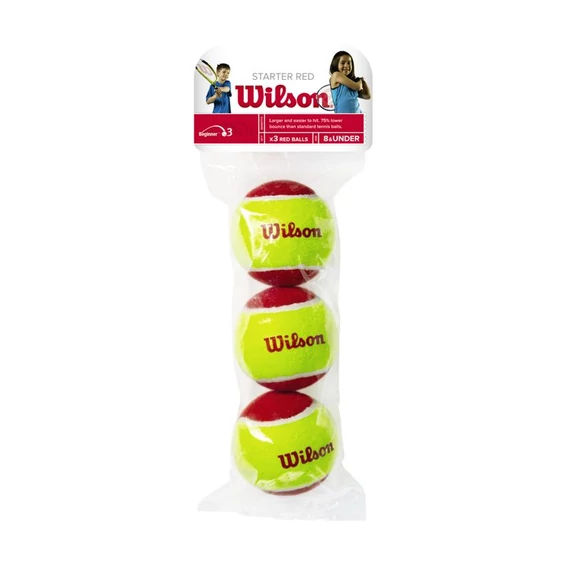 Teniszlabda Wilson Starter sárga-piros 3 db