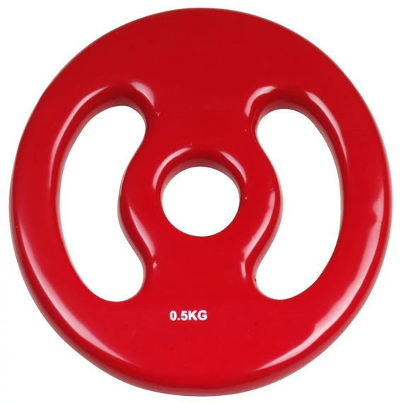 Súlyzótárcsa Trendy 0,5 kg piros