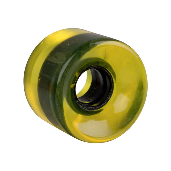 Átlátszó műanyag gördeszka kerék 60*45 mm [sárga]