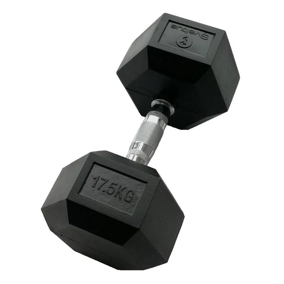 Hatszögletű kézisúlyzó Sveltus 17,5 kg