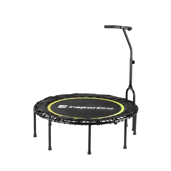 Rugó nélküli jumping fitness trambulin markolattal inSPORTline Cordy 114 cm [sárga]