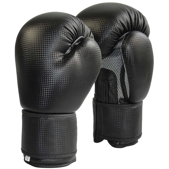 Boxkesztyű Phoenix Mesh műbőr szénszálas hatású fekete-szürke