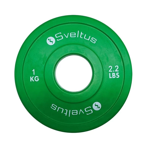 Súlytárcsa gumírozott Sveltus Olympic mini 1 kg