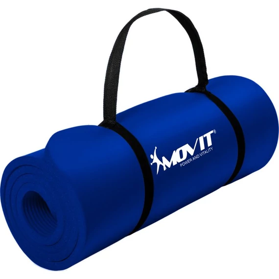 Fitnesz szőnyeg MOVIT 183x60x1 cm sötét kék