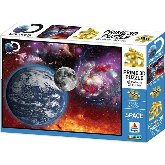 3D puzzle Prime 3D Föld Hold Discovery Channel 500 darabos