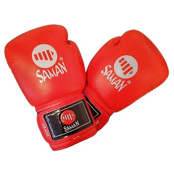 Boxkesztyű Saman Competition bőr piros