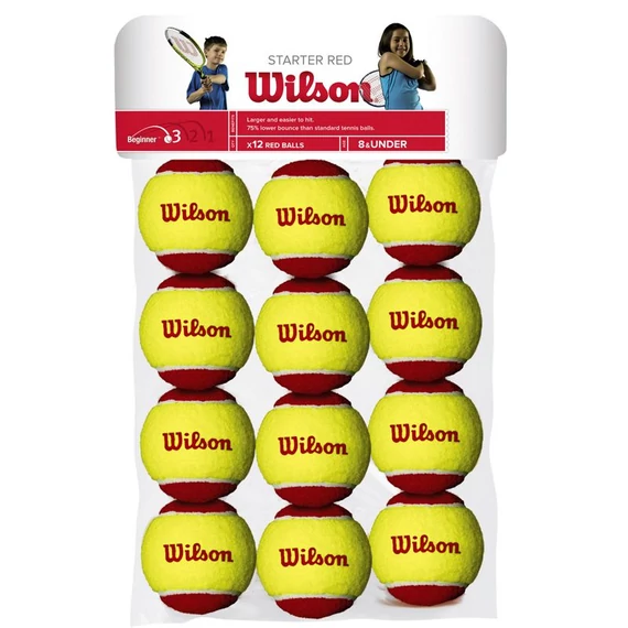 Teniszlabda Wilson Starter sárga-piros 12 db