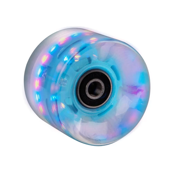 Műanyag gördeszka világító kerék 60*45 mm ABEC 7 csapágyakkal [világoskék]