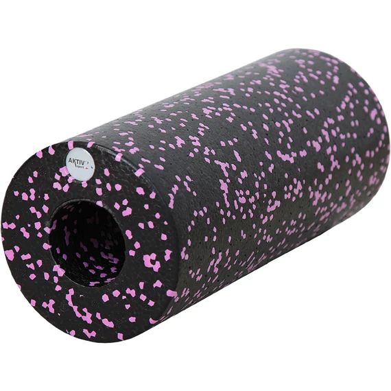 Aktivsport masszázs henger sima felülettel 14x33 cm rózsaszín