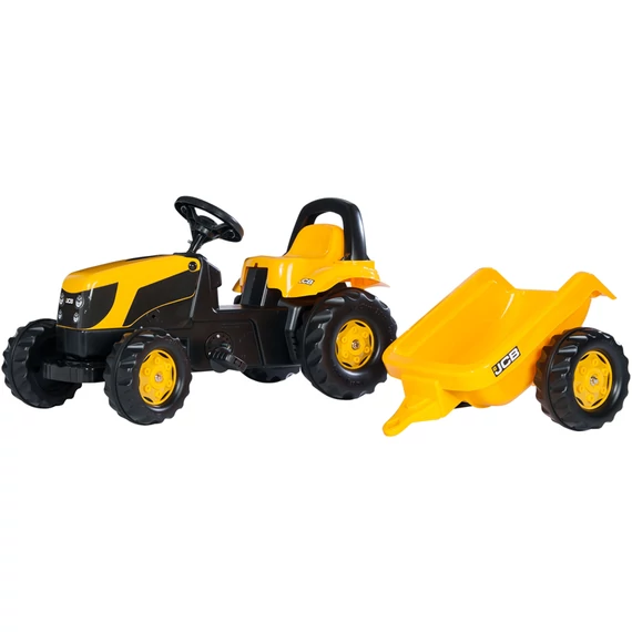 Pedálos traktor utánfutóval Rolly Kid JCB