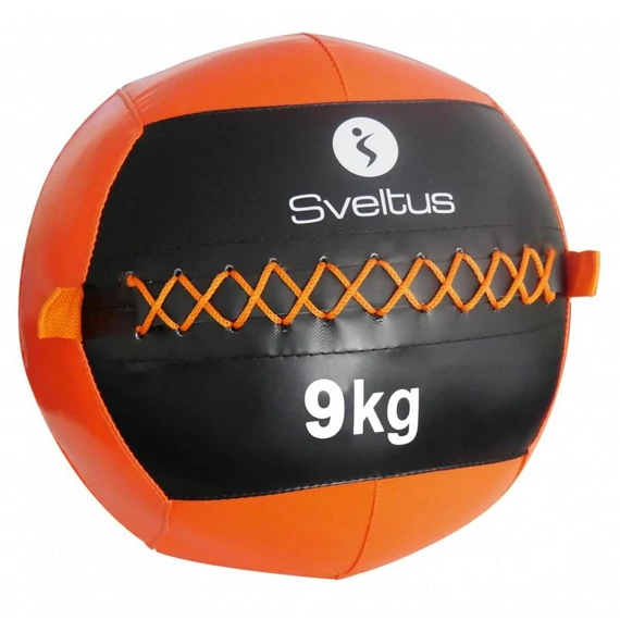 Wall ball Sveltus 9 kg fekete-narancs
