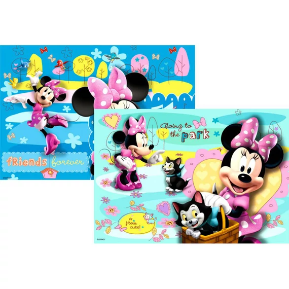Puzzle 2x24 db - Minnie Ravensburger cicás