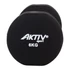 Kép 2/4 - Súlyzó neoprén Aktivsport 6 kg fekete
