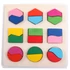 Kép 1/5 - Montessori formakirakó fa játék 18 db-os