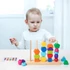 Kép 2/5 - Montessori fűzős fa játék