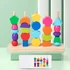 Kép 3/5 - Montessori fűzős fa játék